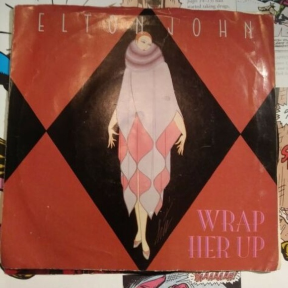 elton john wrap her up mint ps 45 - pop piano rocket man caribou elderberry wine - Picture 1 of 1